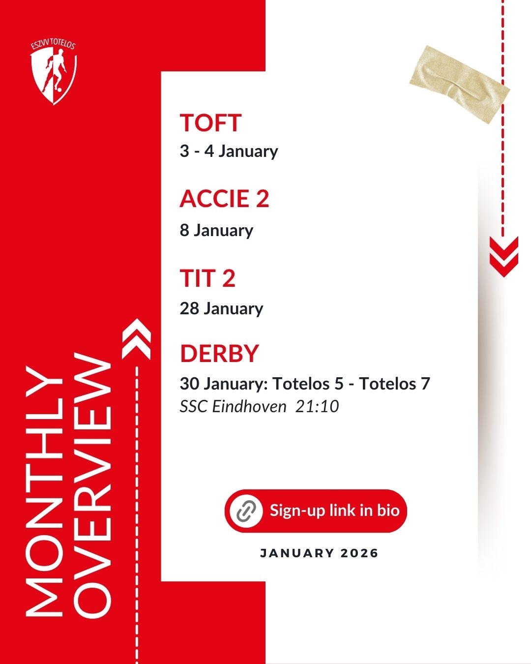 ❤️ De activiteitenplanning van januari 🤍