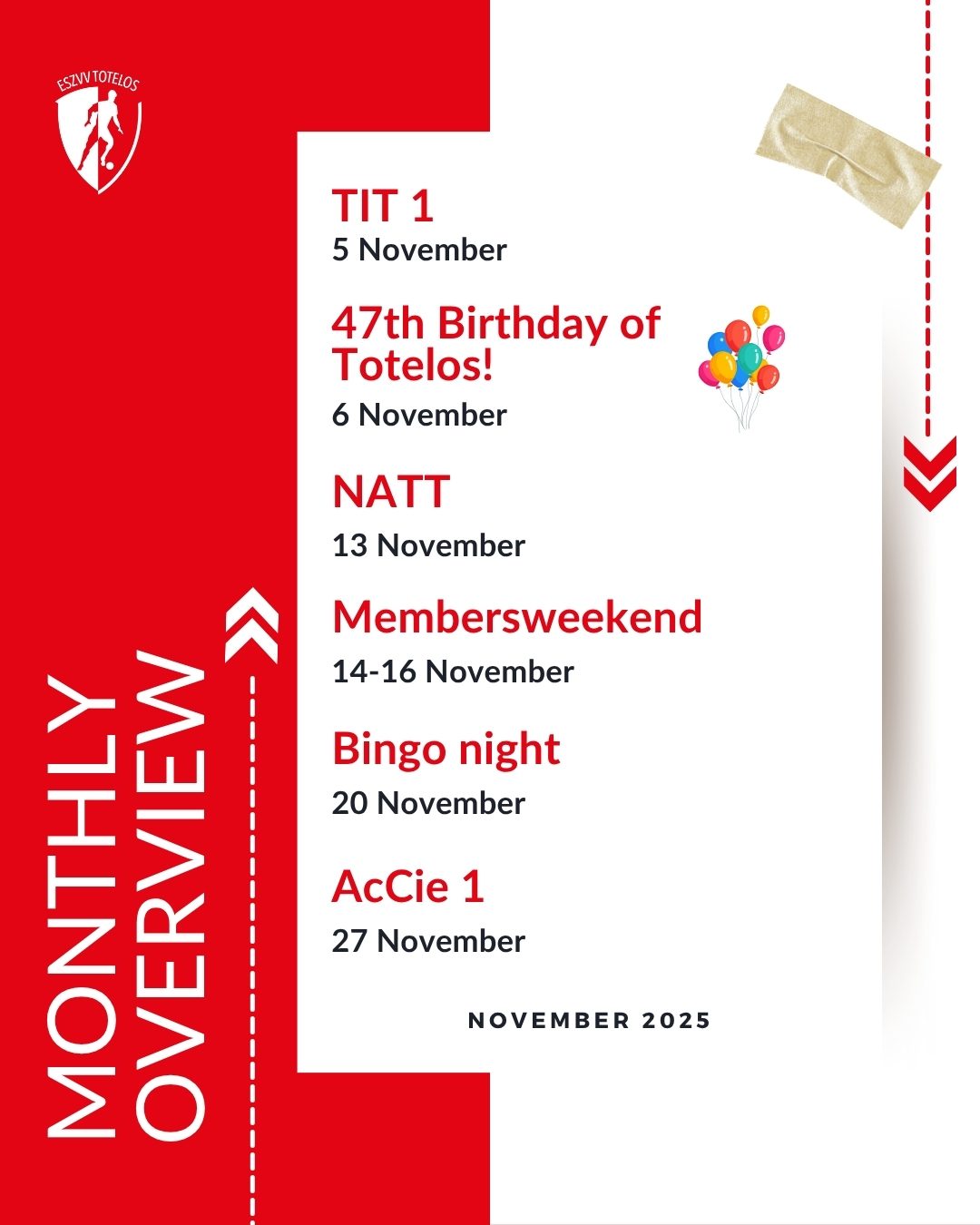❤️ De activiteitenplanning van november 🤍